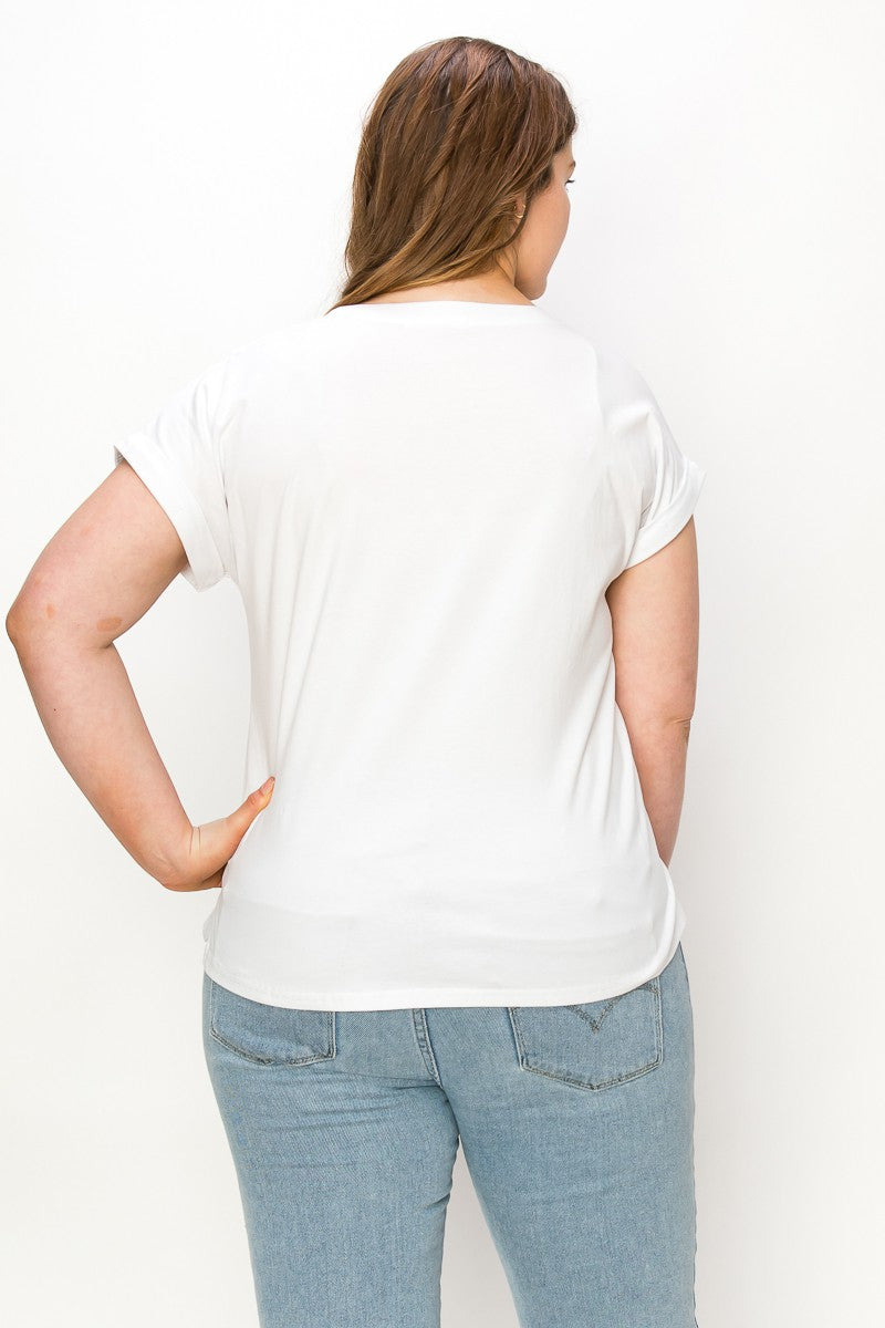 VOILA T-SHIRT PLUS SIZE T-03-17