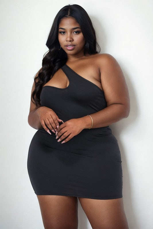 MINI ONE SHOULDER DRESS BD3242X