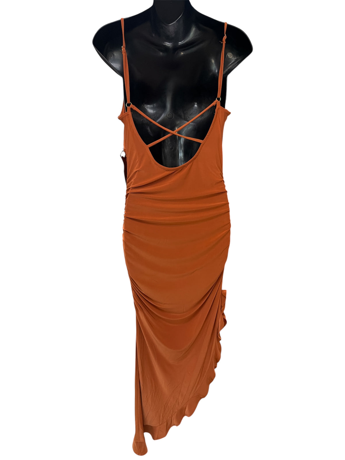 RUFFLED ASYMETRIC DRESS HMD14275