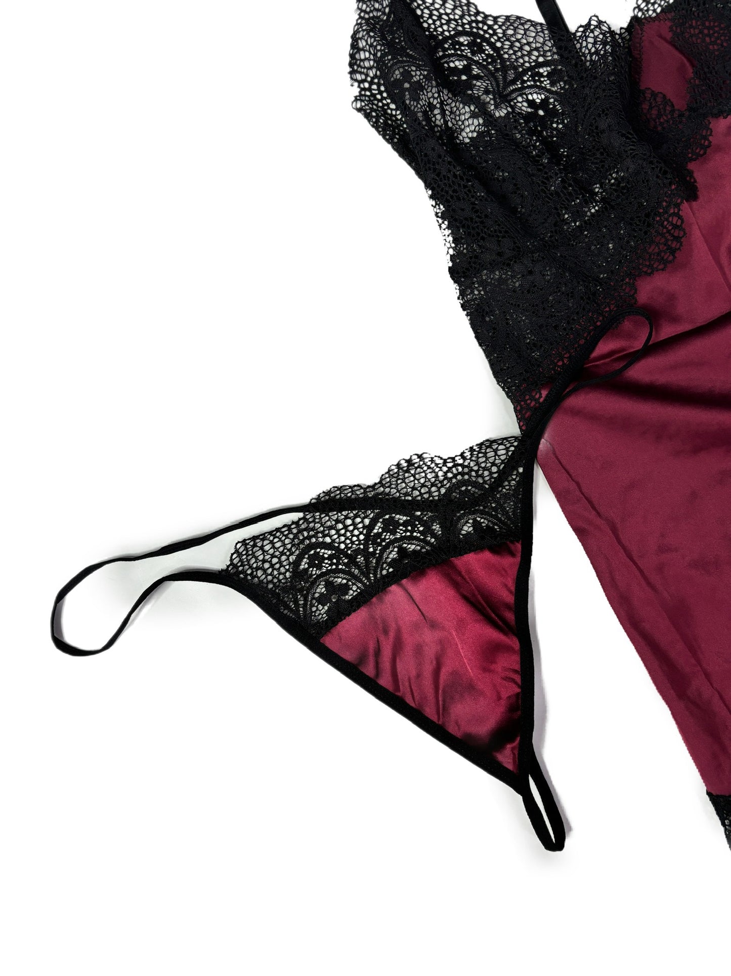 PIJAMA PLUS LACE TOP GSTRING 31152-3