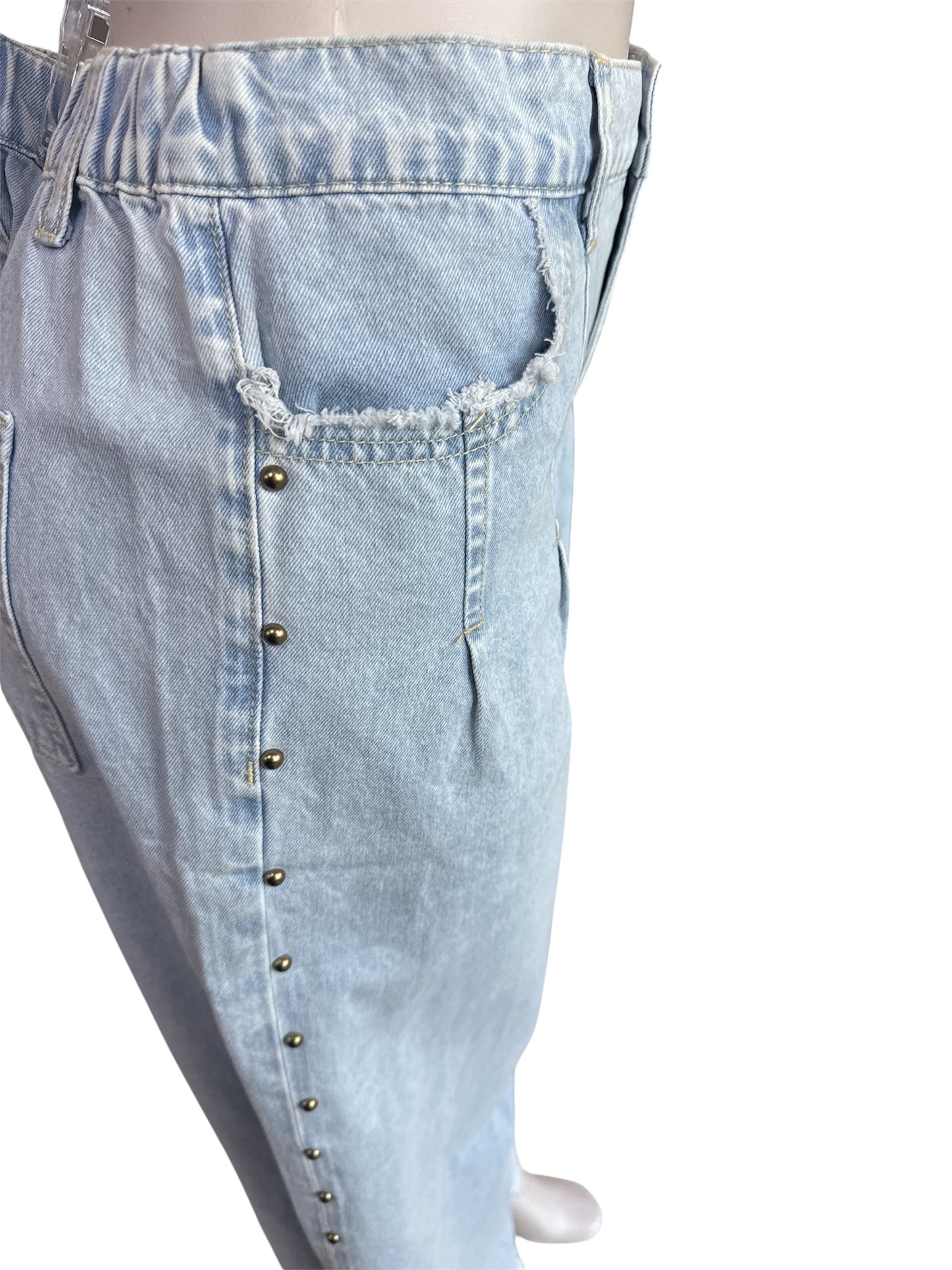 POCKETED WIDE LEG BLUE LC7876173