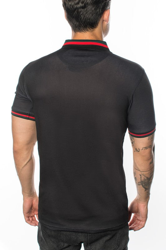 STRIPE ACCENT POLO GGP-43