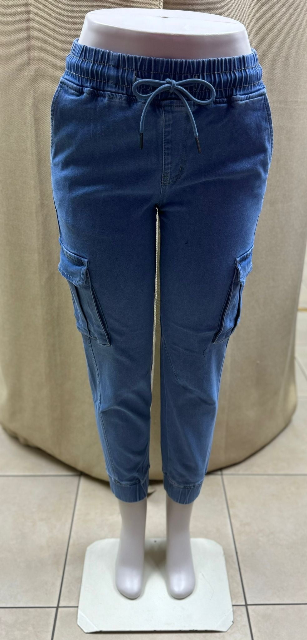 DENIM CARGO JOGGER PANTS L884