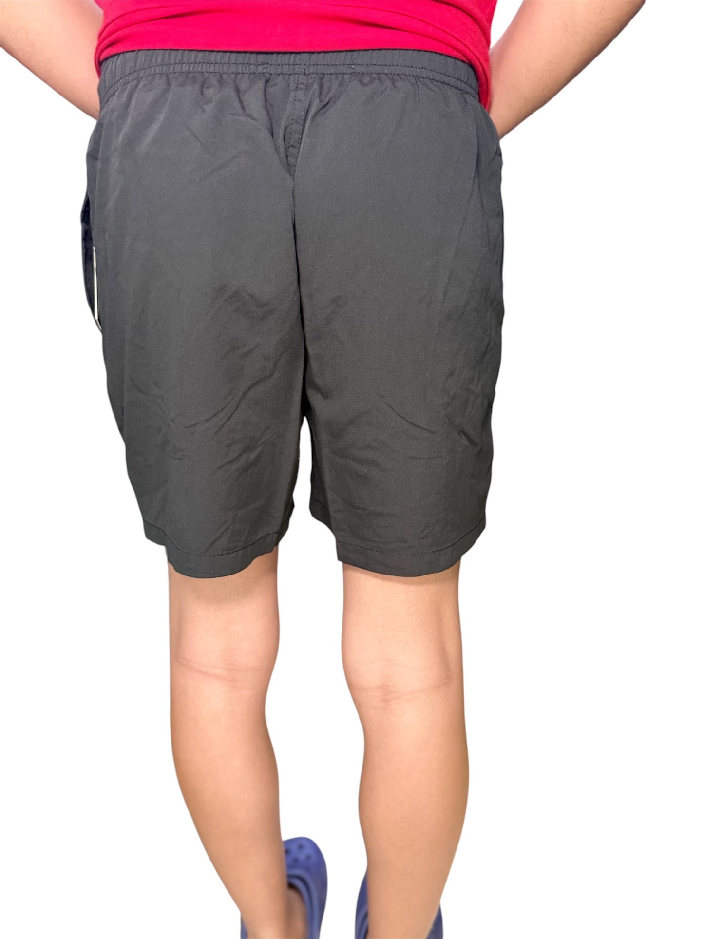 SOLID SWIM SHORTS BLACK