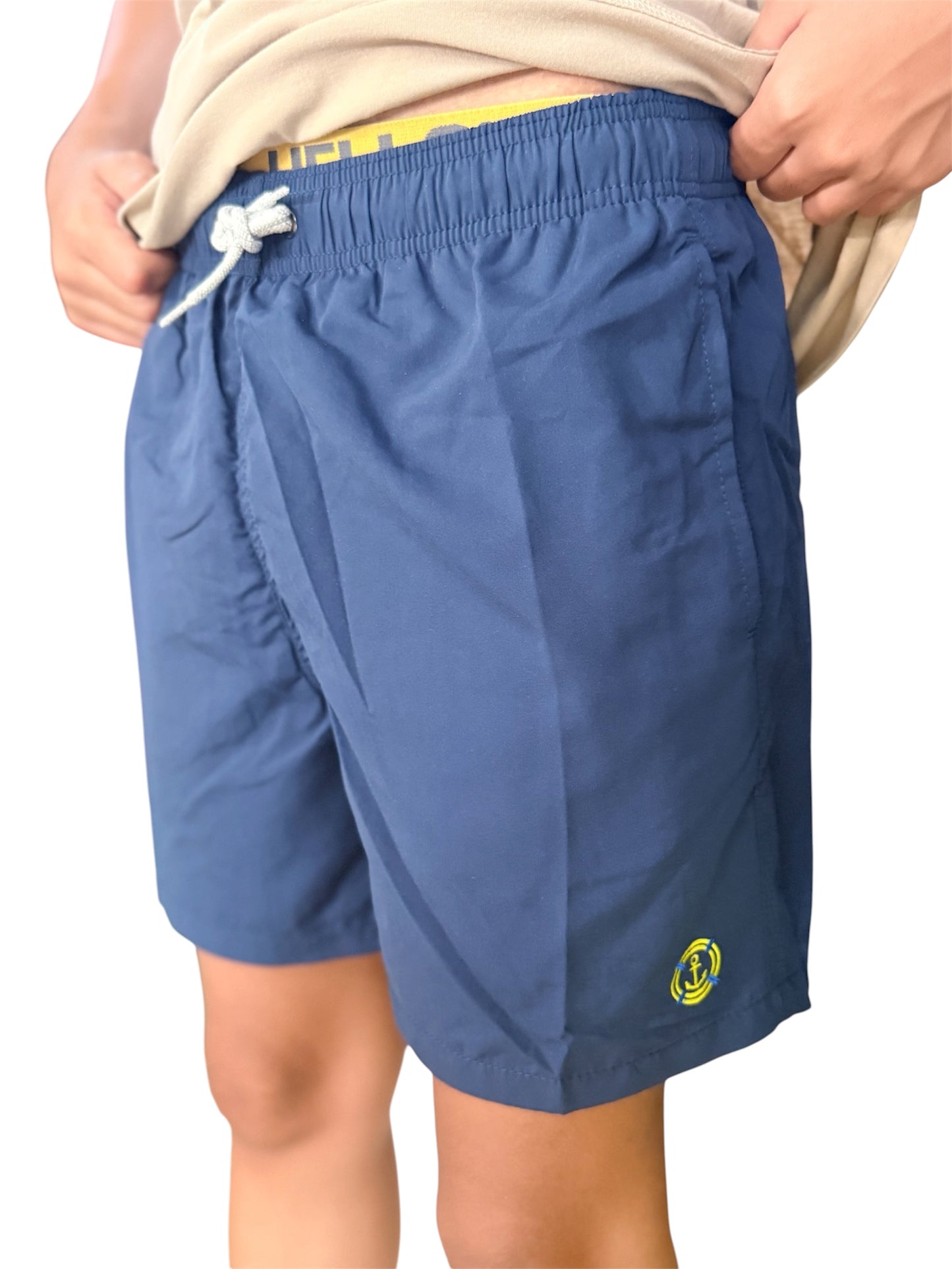 SOLID SWIM SHORTS NAVY