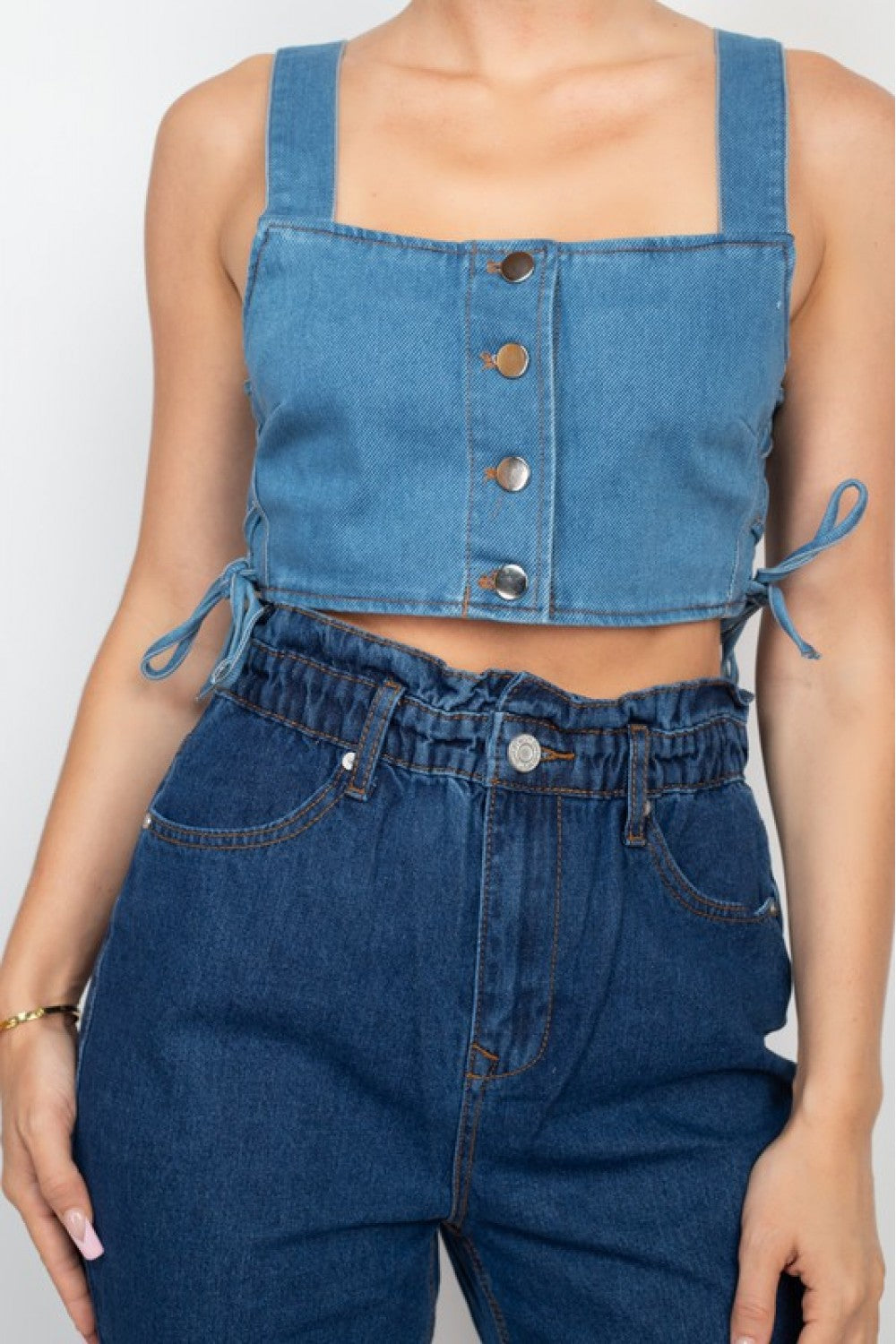 DENIM CROP TOP DBT40207