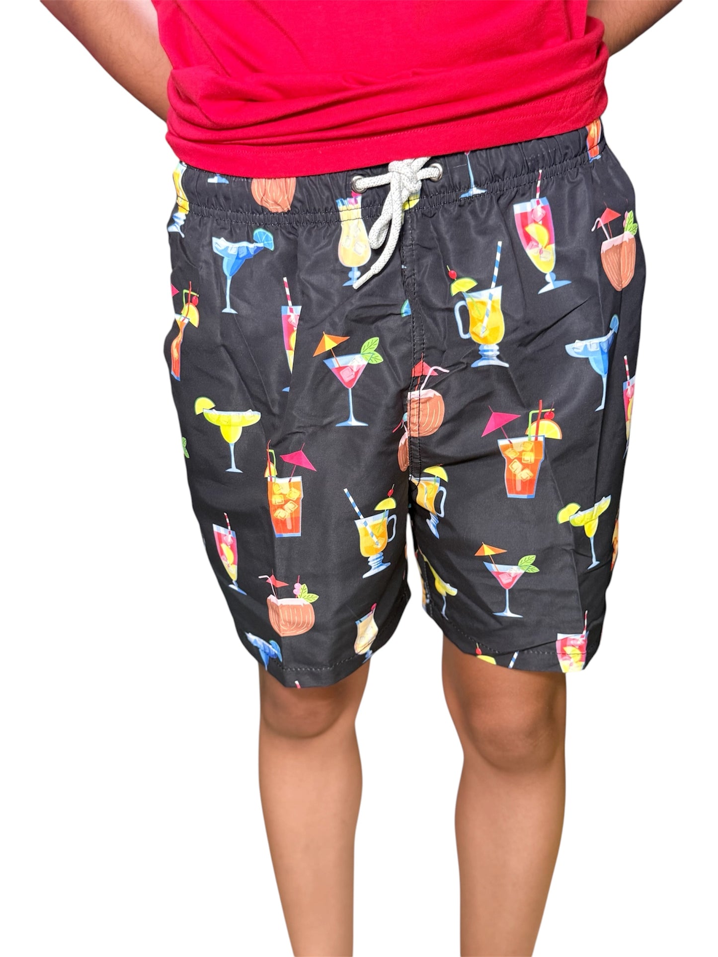 PRINTED SWIM SHORTS COCKTAIL