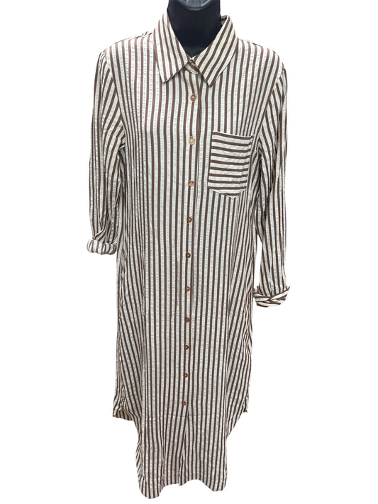 MIDI SHIRT DRESS STRIPE LC6127461
