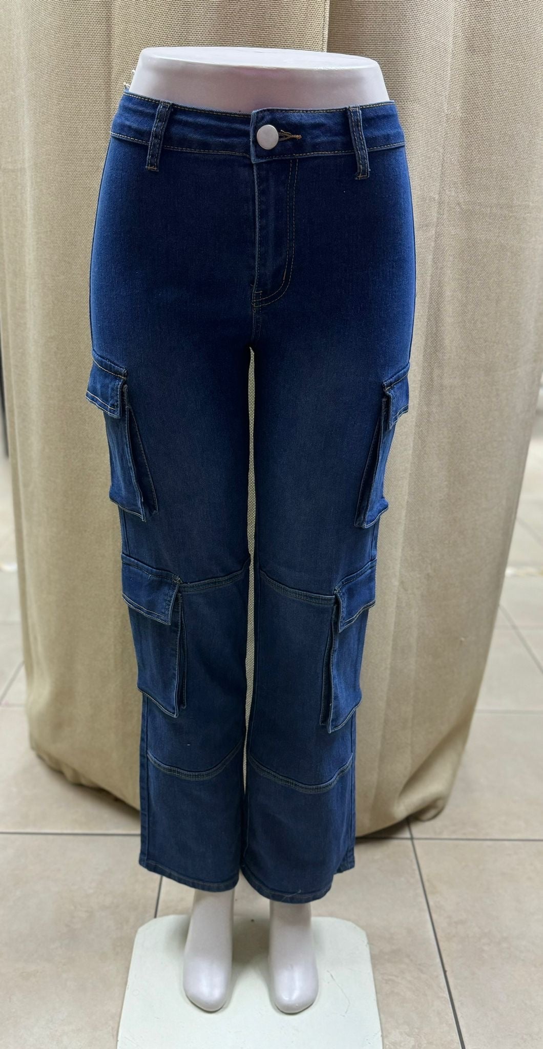 DENIM CARGO PANTS HYC-014