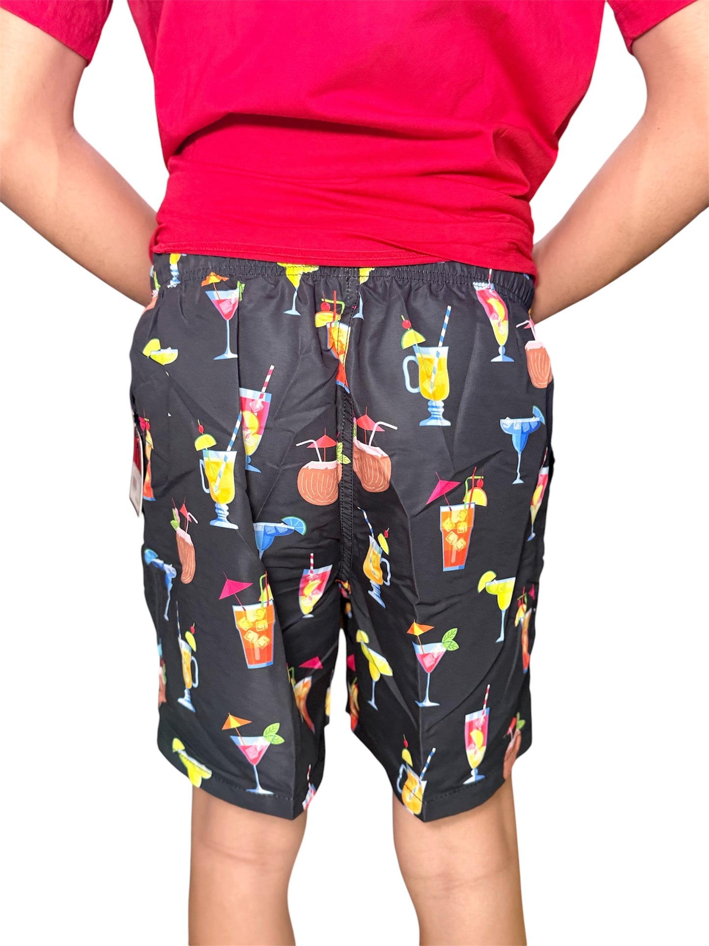 PRINTED SWIM SHORTS COCKTAIL