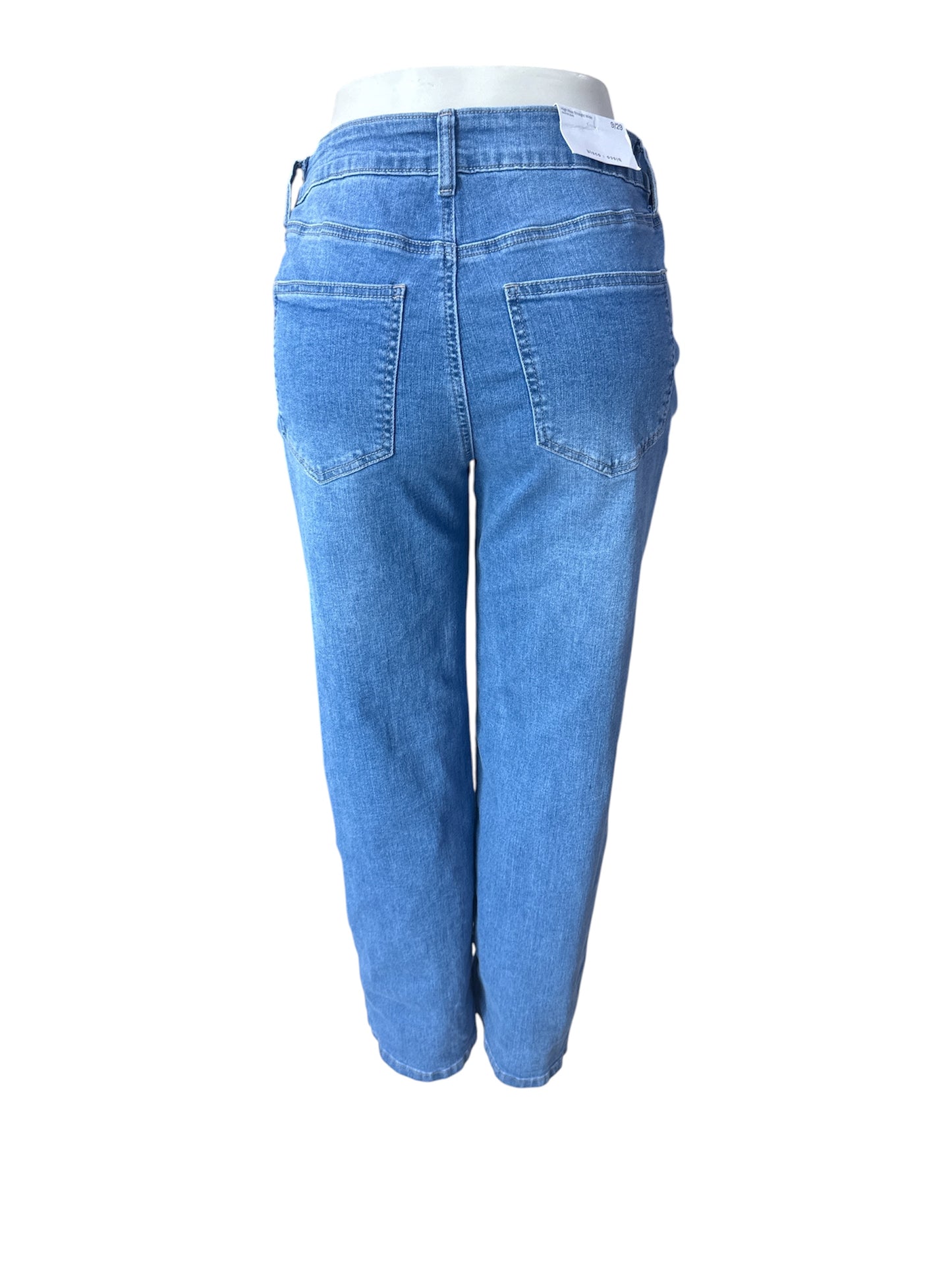 HIGH RISE SLIM WIDE MEDIUM DENIM BP10006