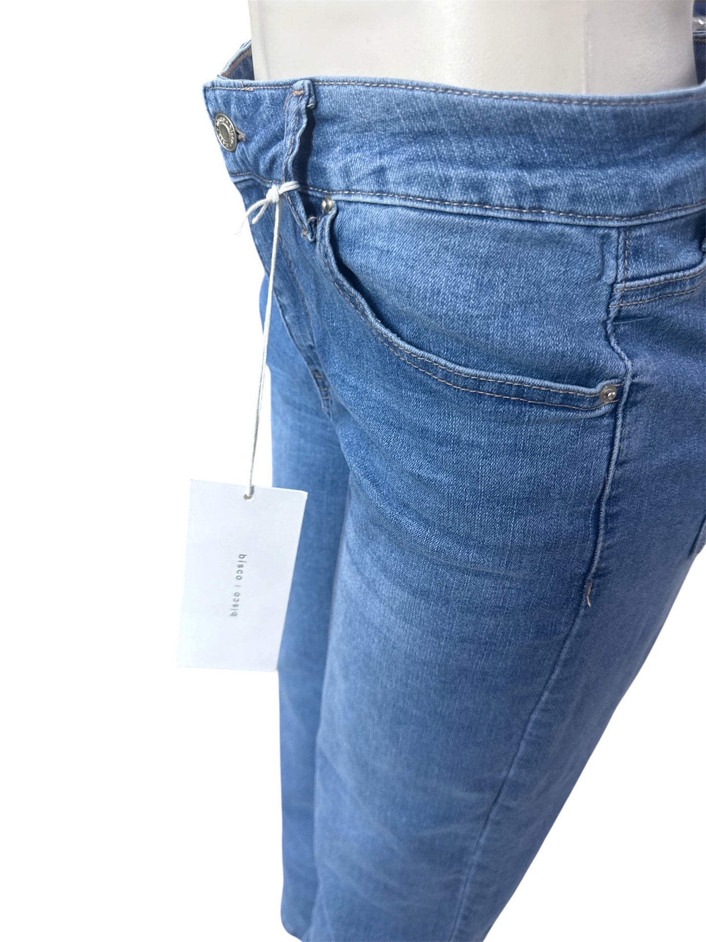 HIGH RISE SLIM WIDE MEDIUM DENIM BP10006
