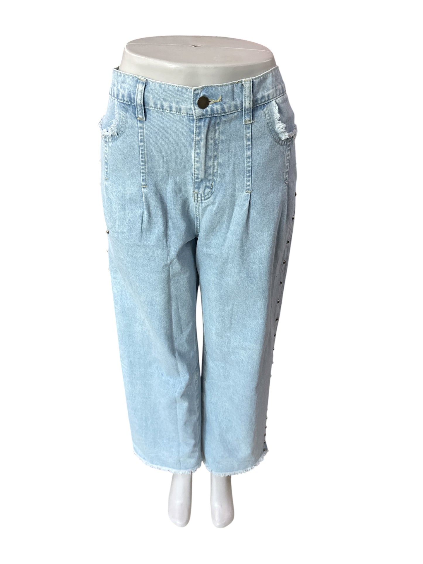 POCKETED WIDE LEG BLUE LC7876173