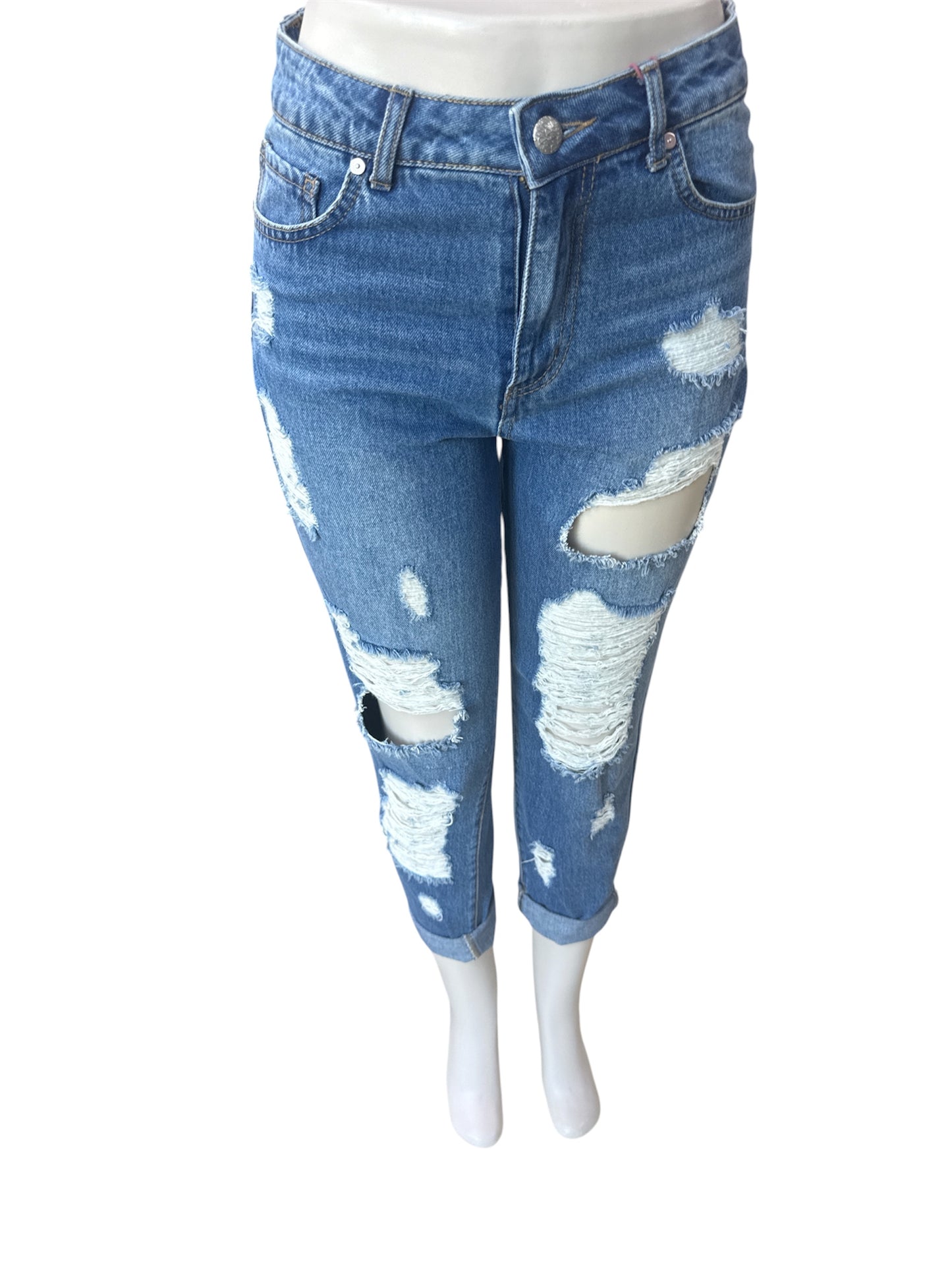 BLVD BOYFRIEND JEANS MEDIUM DENIM DBP0736