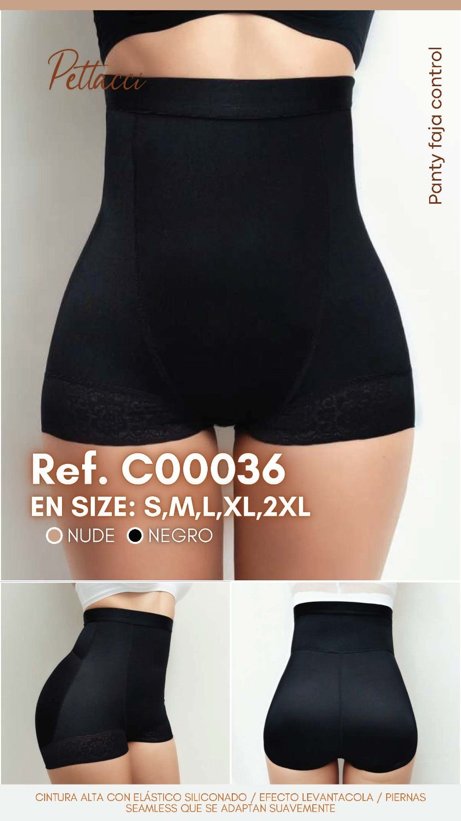 PETTACCI FAJA CONTROL SEAMLESS C00031