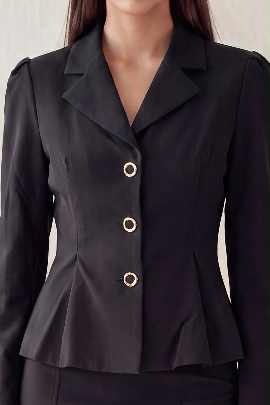 PEPLUM BUTTONED BLAZER PHMJ101