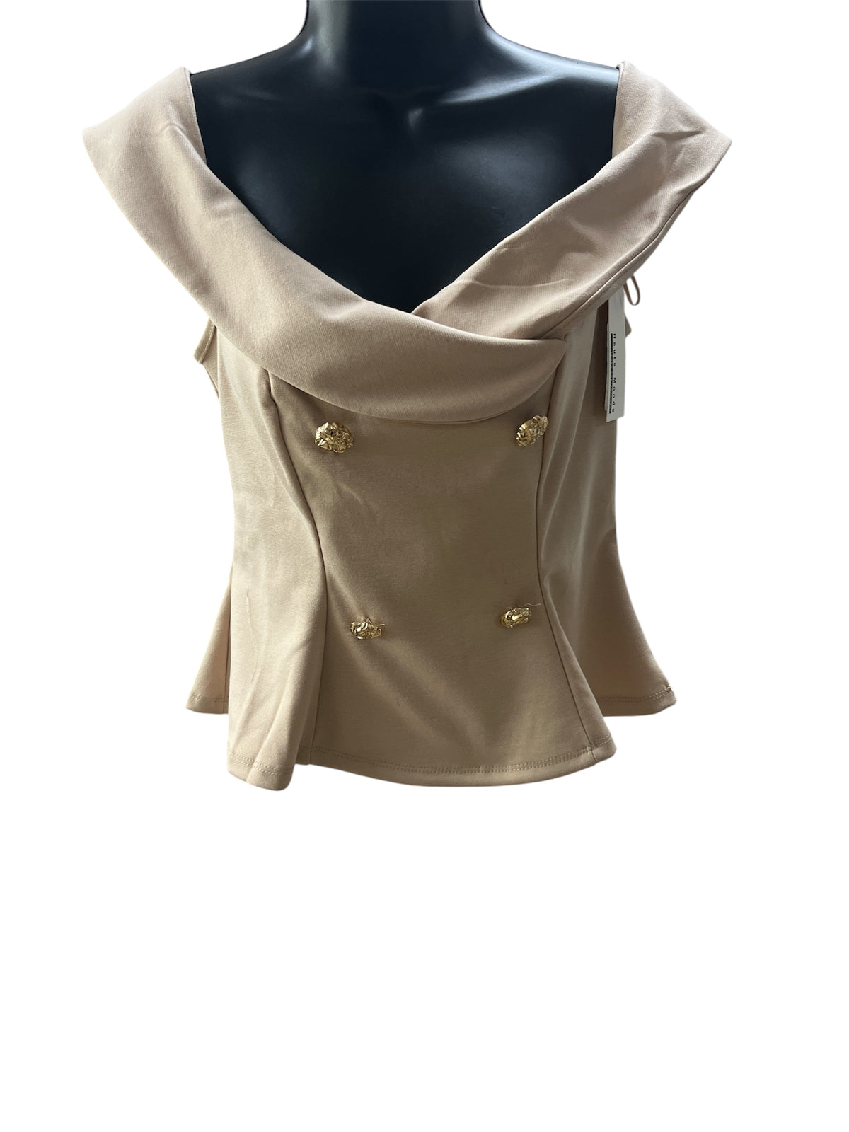 OFFSHOULDER PEPLUM TOP HMT57394