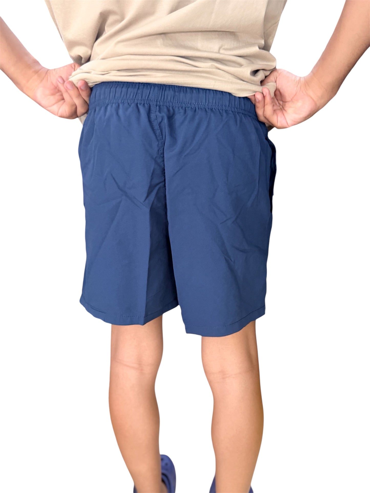 SOLID SWIM SHORTS NAVY