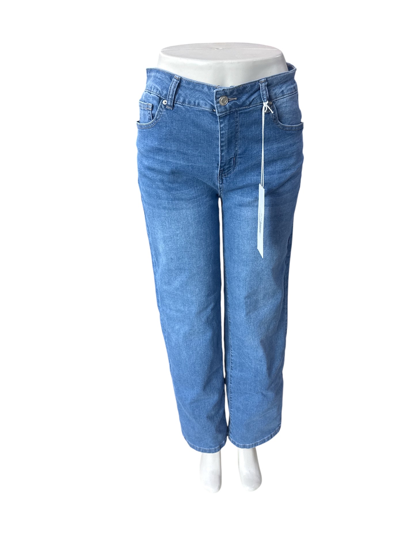 HIGH RISE SLIM WIDE MEDIUM DENIM BP10006
