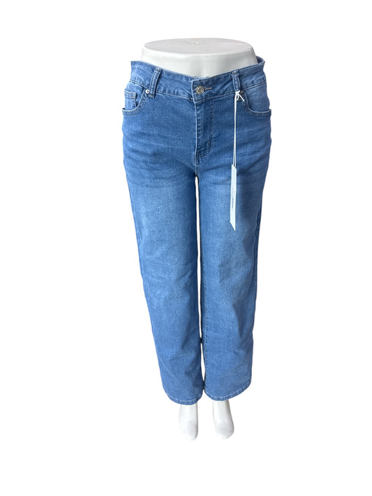 HIGH RISE SLIM WIDE MEDIUM DENIM BP10006