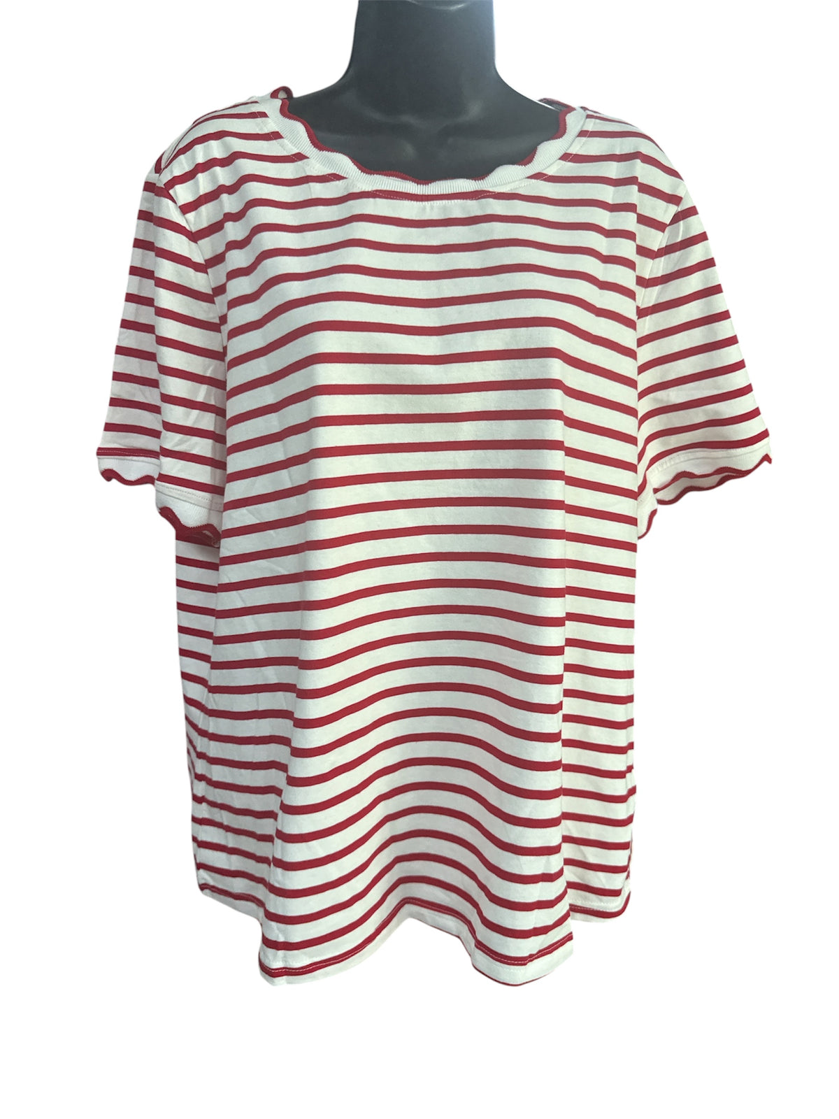 STRIPE ROUND NECK TOP LC25230310