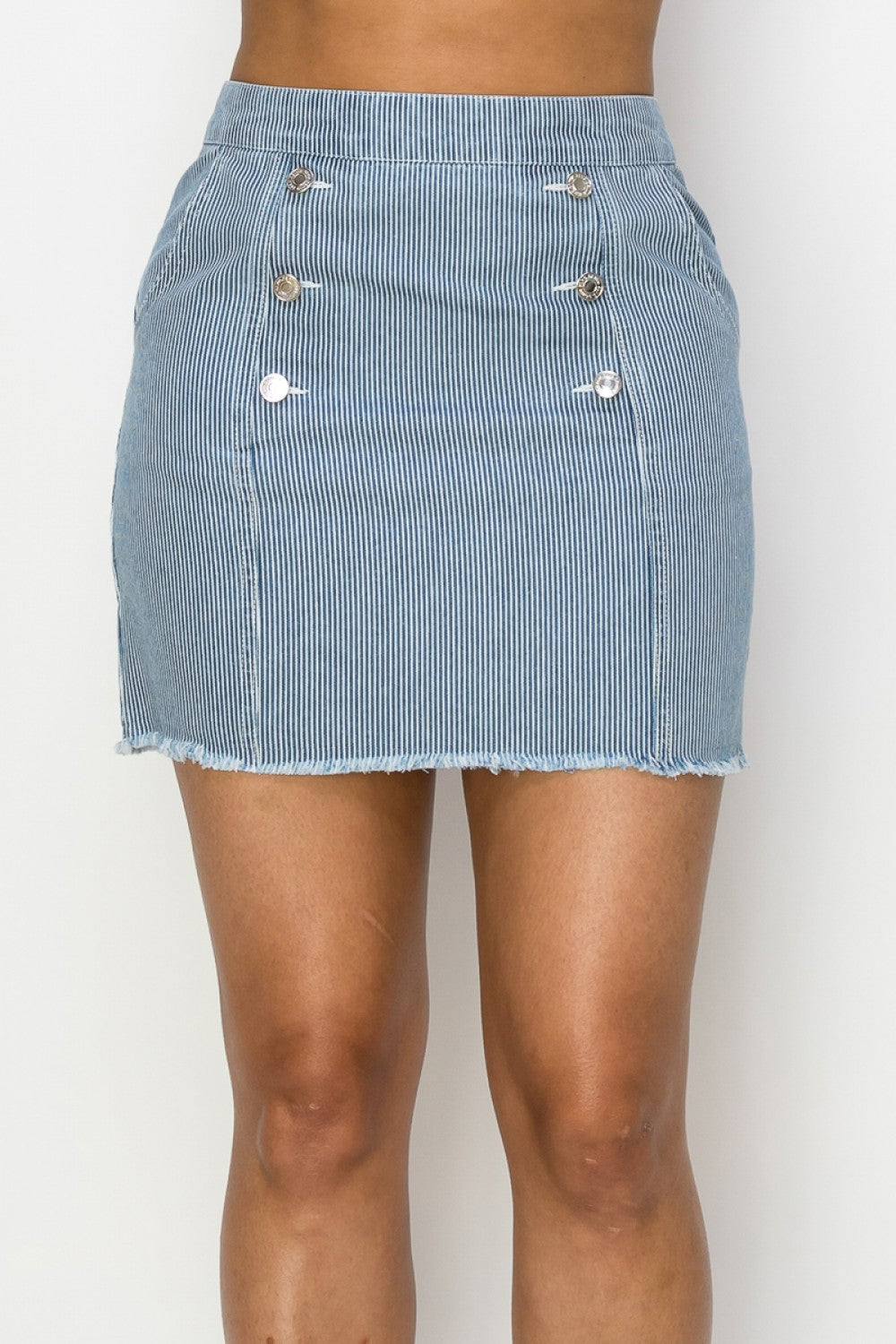 BUTTON MINI SKIRT DSK27211 