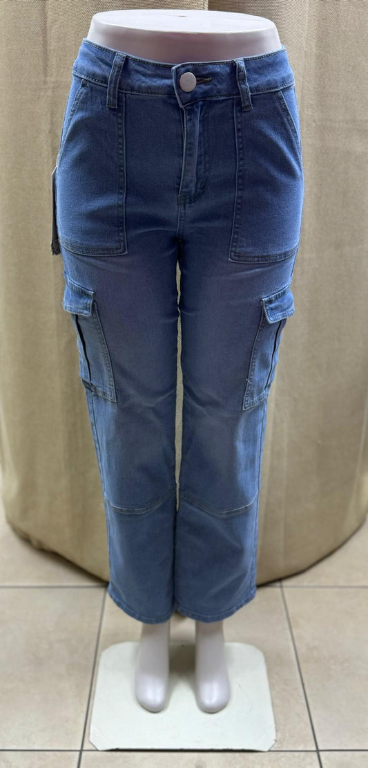 DENIM CARGO PANTS HYC-012