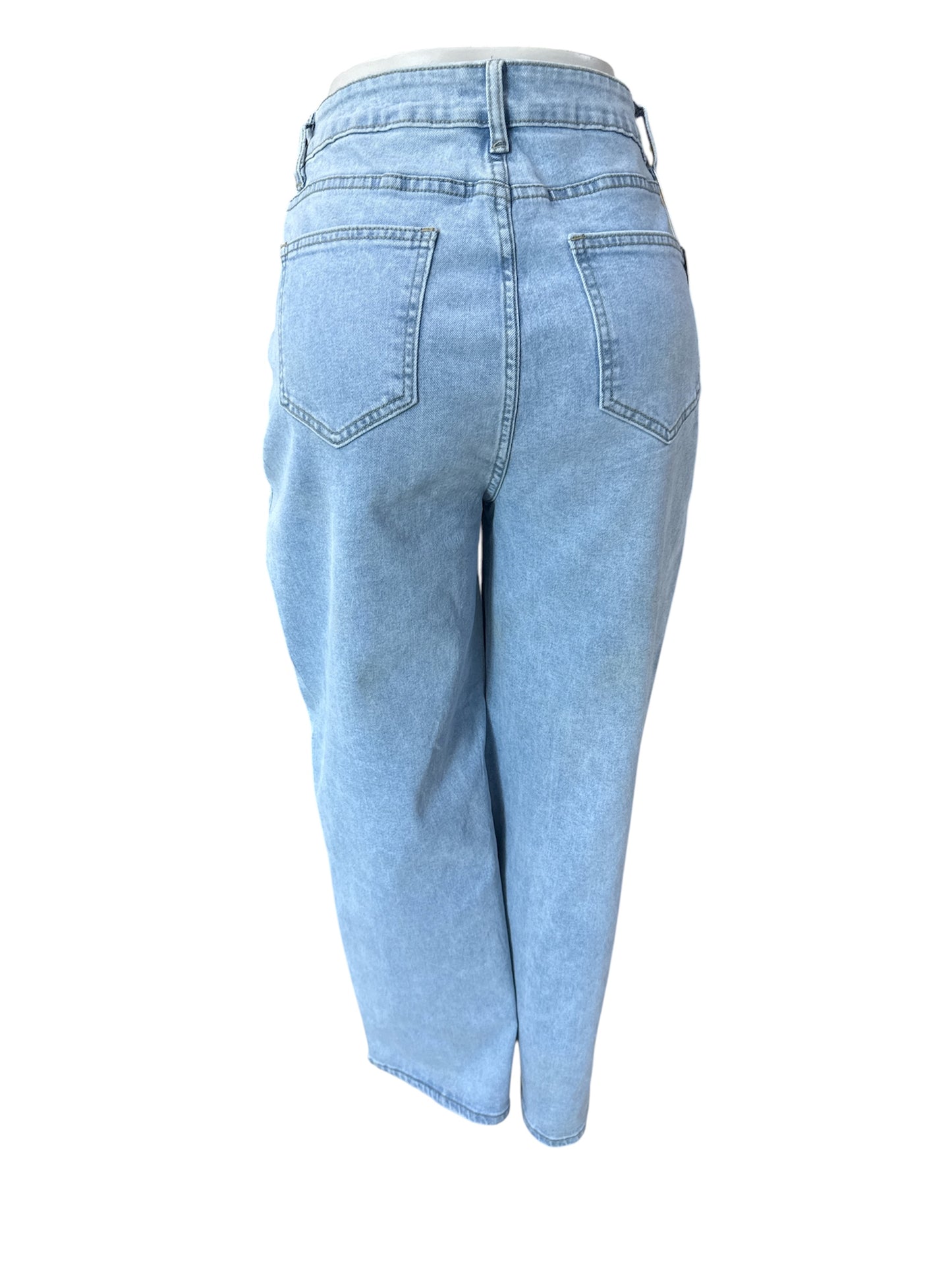 POCKETED WIDE LEG BLUE LC7876173