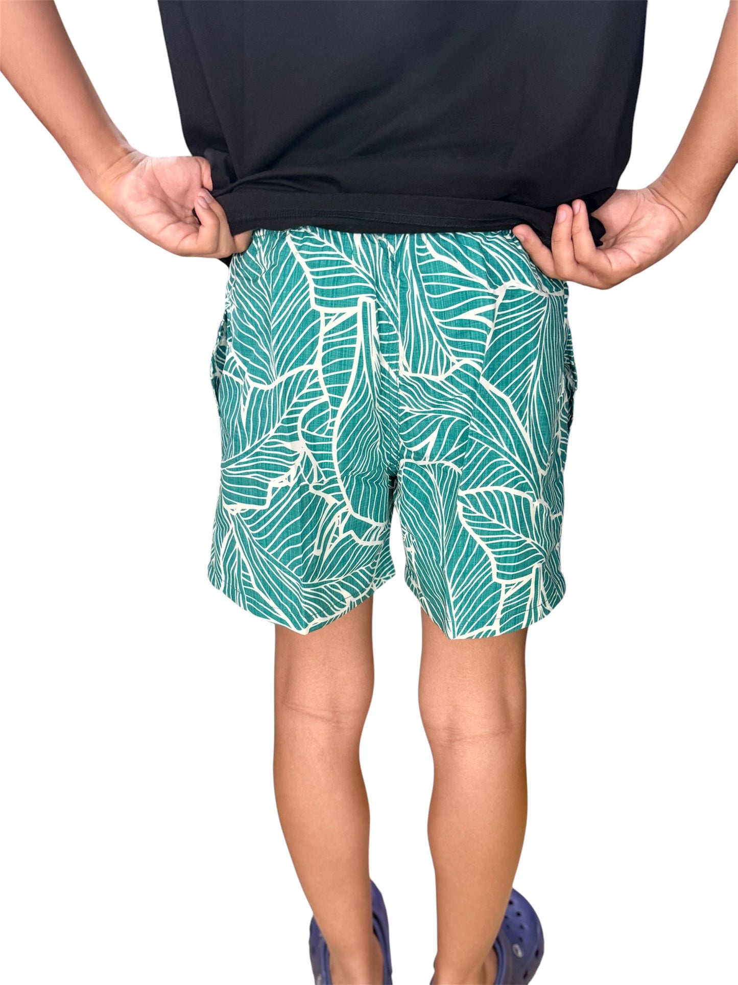 SOLID SWIM SHORTS GREEN