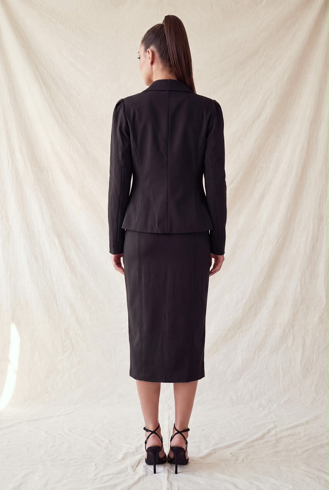 PEPLUM BUTTONED BLAZER PHMJ101