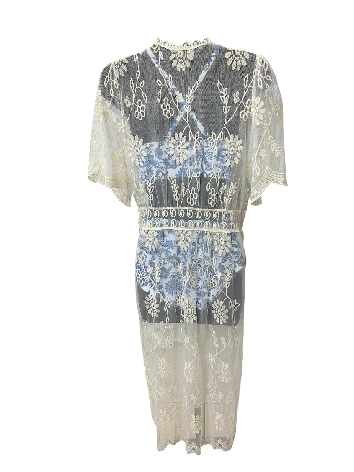 SCALLOP LACE KIMONO IJ99252