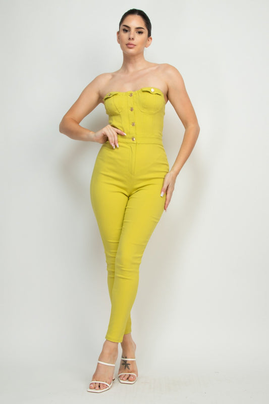 STRAPLESS JUMPSUIT HMP40344