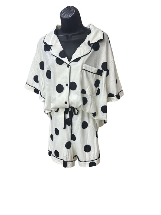 POLKA DOT PAJAMA SET BEIGE LC152195