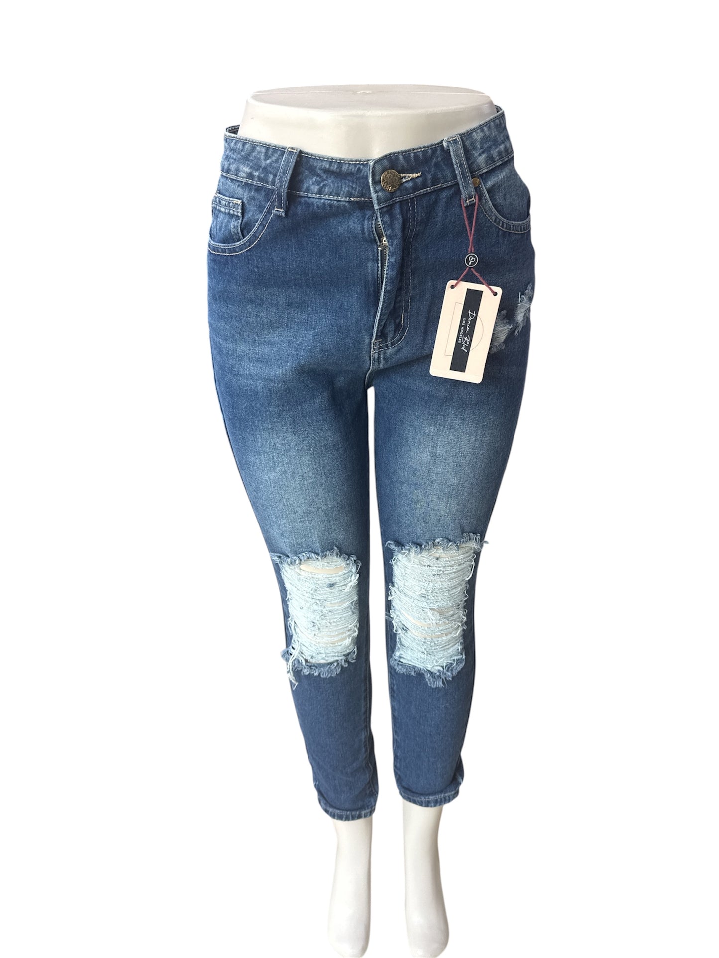 DESTROYED BOYFRIEND JEANS DARK DBP0808