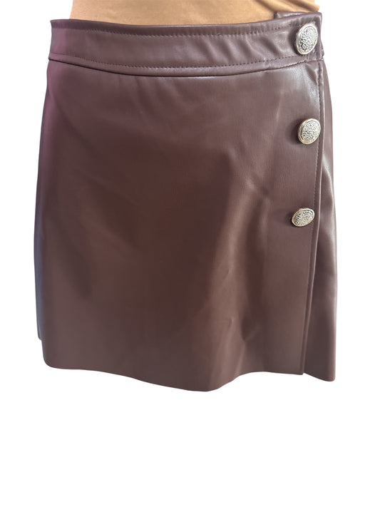 SLIT BUTTONED SKIRT IS1523