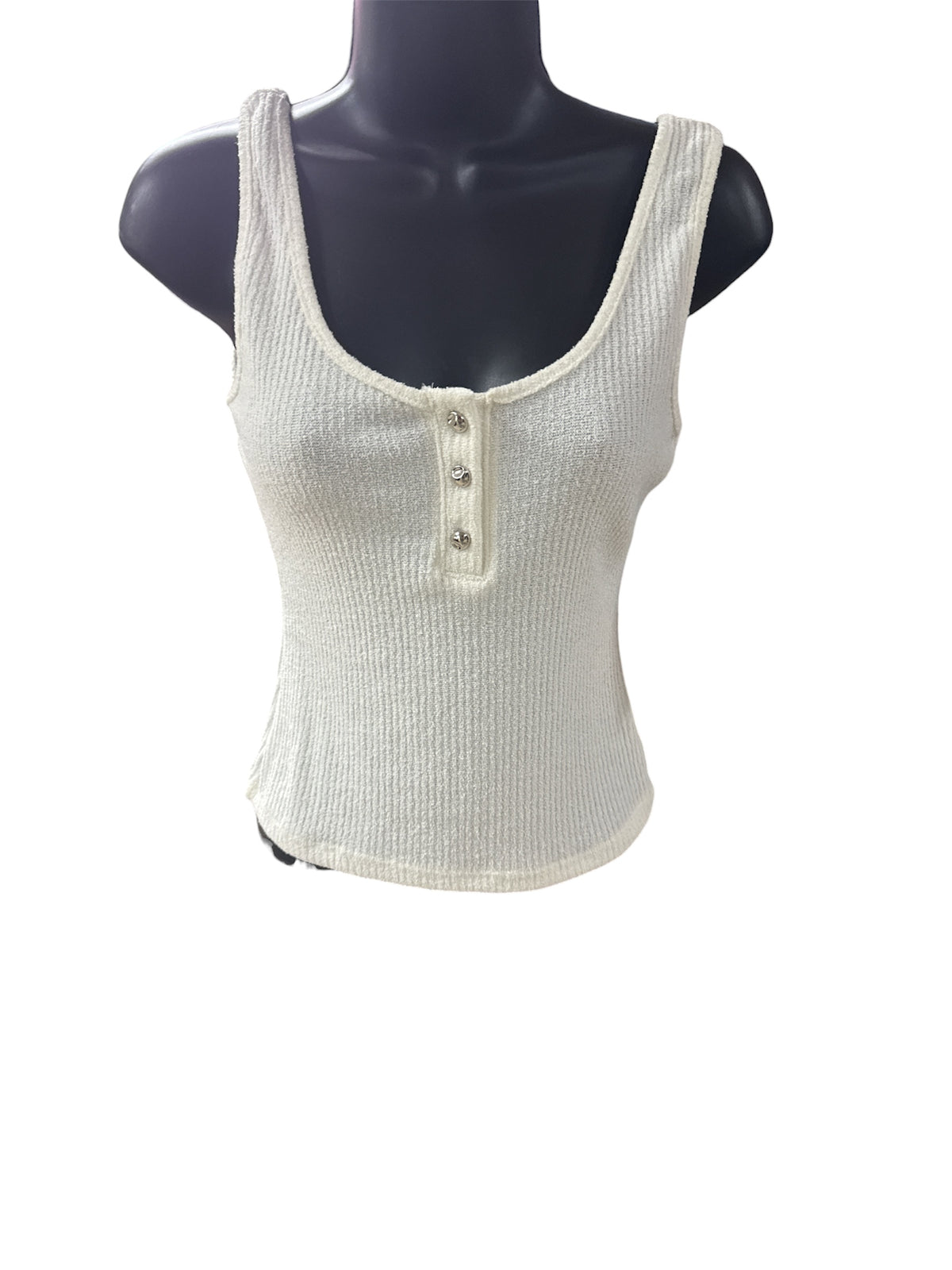 BUTTON SLEEVELES TOP BT04043