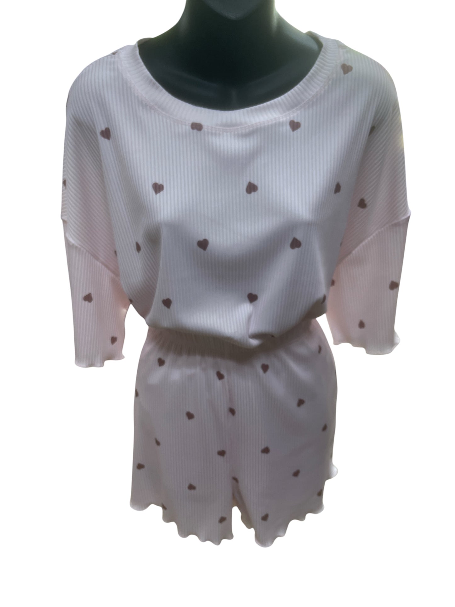 SHORT LOUNGE SET HEART LC152106