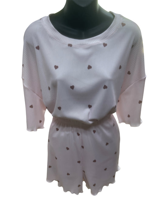 SHORT LOUNGE SET HEART LC152106