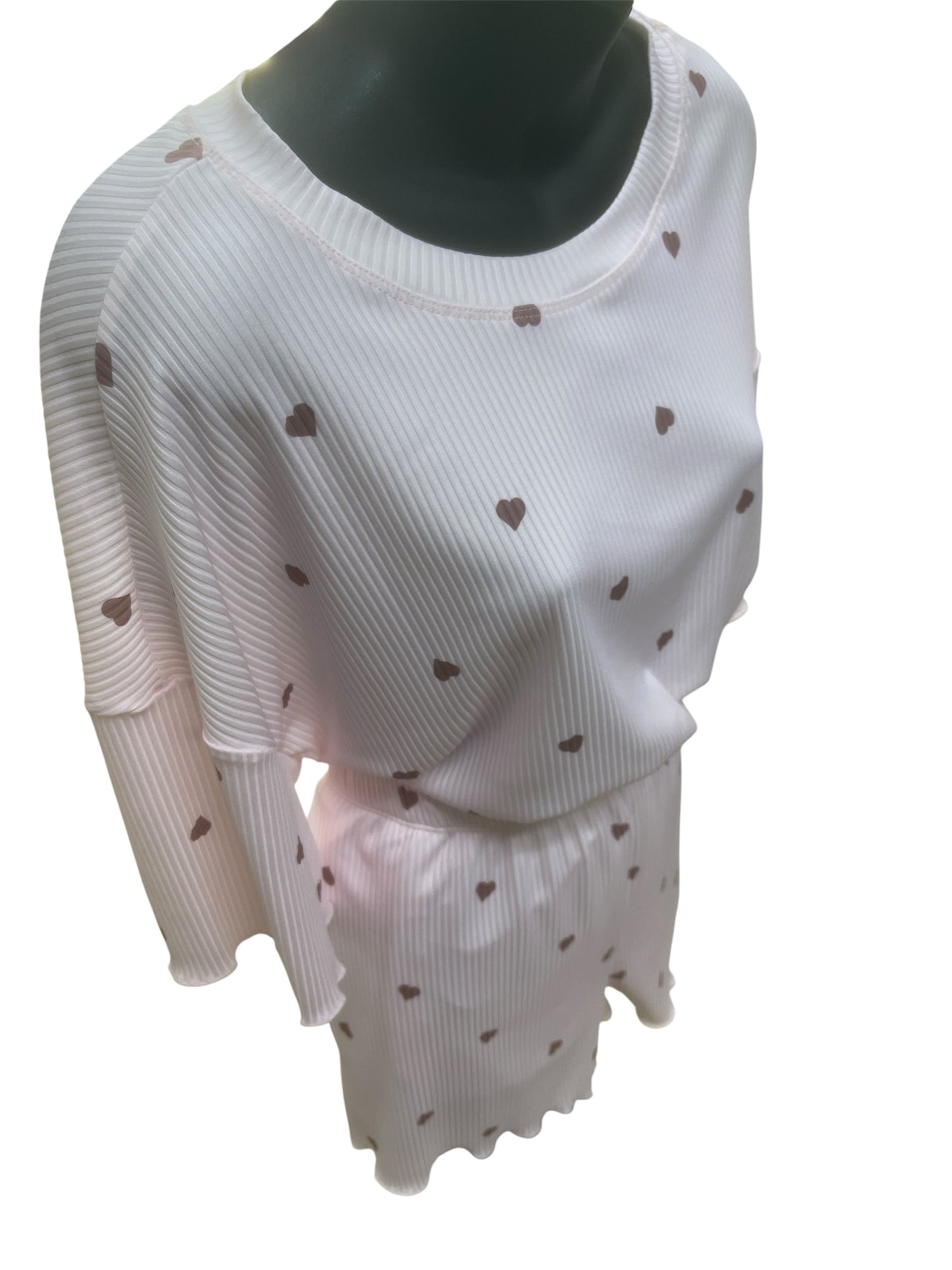 SHORT LOUNGE SET HEART LC152106