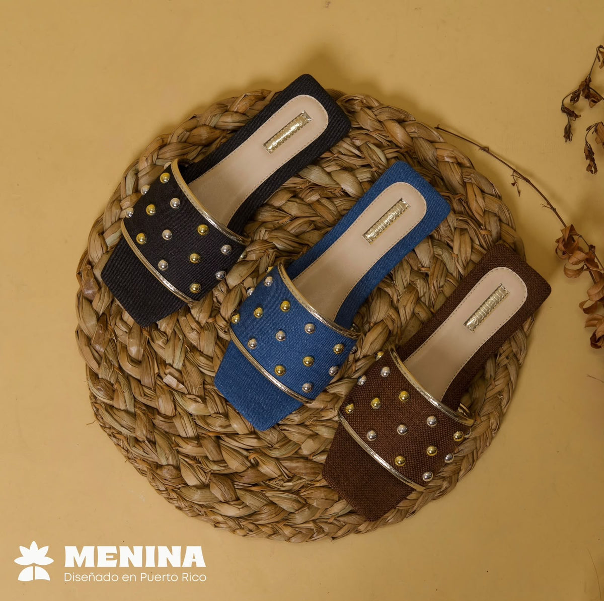 SLIDE FLAT SANDALS GITANA